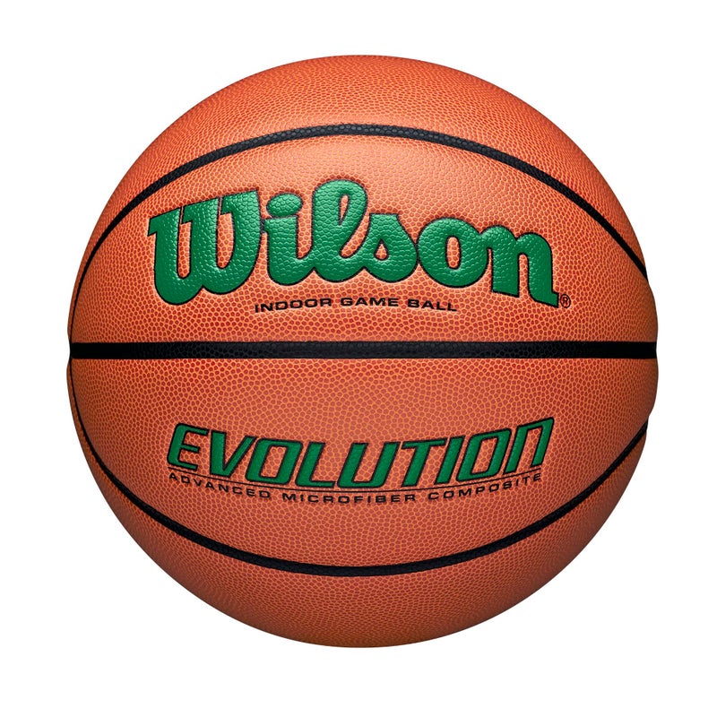 WILSON Evolution Indoor Game Basketball, Green, Size 7 - 29.5" - Image 1